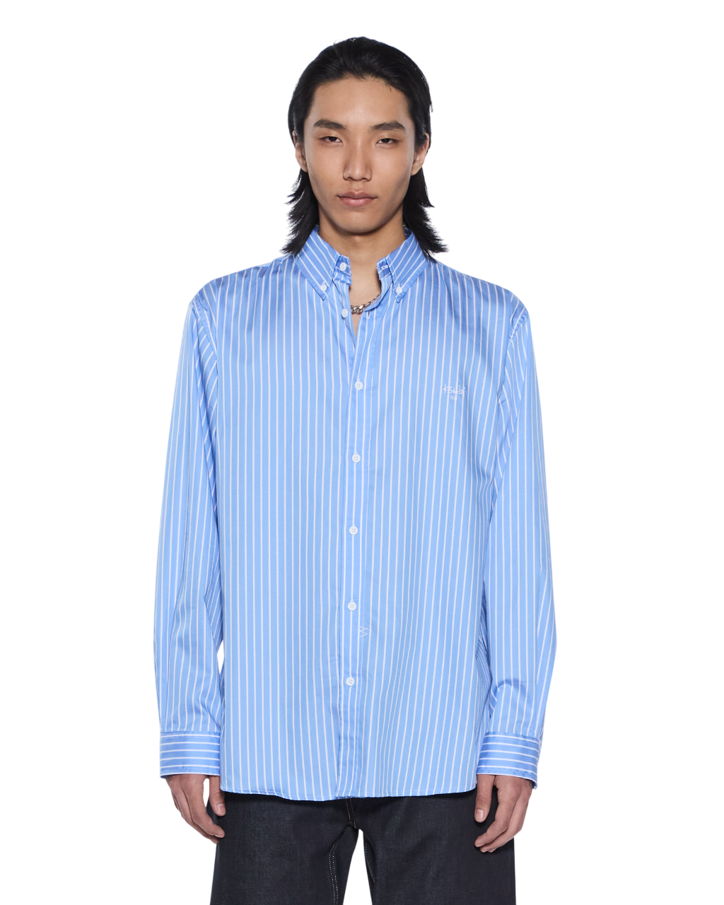 Mens Kade Ls Shirt Blue Shirts - Multi Colour
