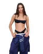 Womens Off-duty Bikini Black Rib Regular Bikini - Black