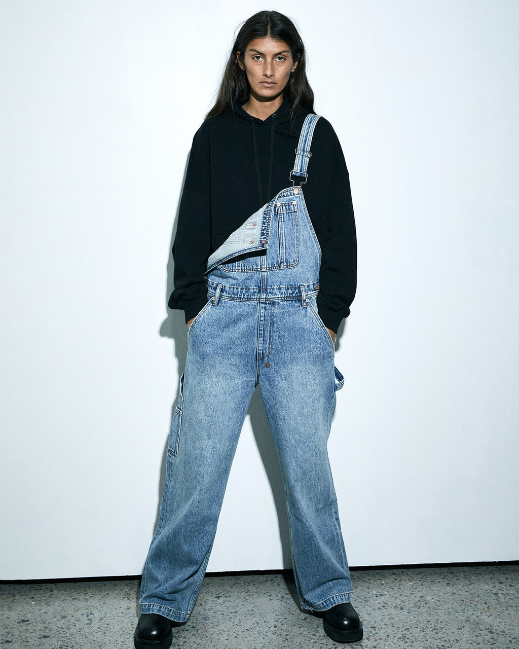 Womens Easy Overall Lifetime Regular Jumpsuits - Denim