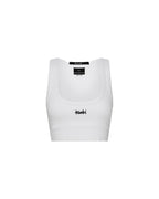 Womens 1999 Origin Cropped Tank White Fitted Fashion Tops - White