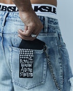 1999 Chain Wallet Antique Silver Accessories - Silver