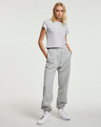 Womens 3 X 4 Mini Ss Tee Grey Marle Fitted Tees - Grey
