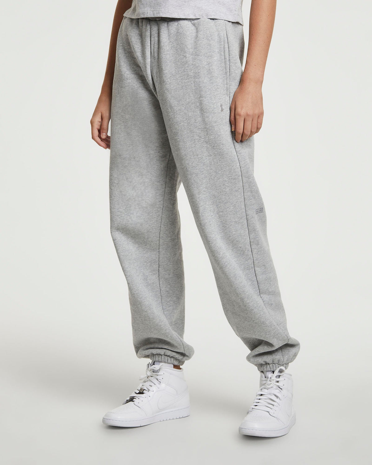 Womens 3 X 4 Trak Grey Marl Relaxed Pants - Grey