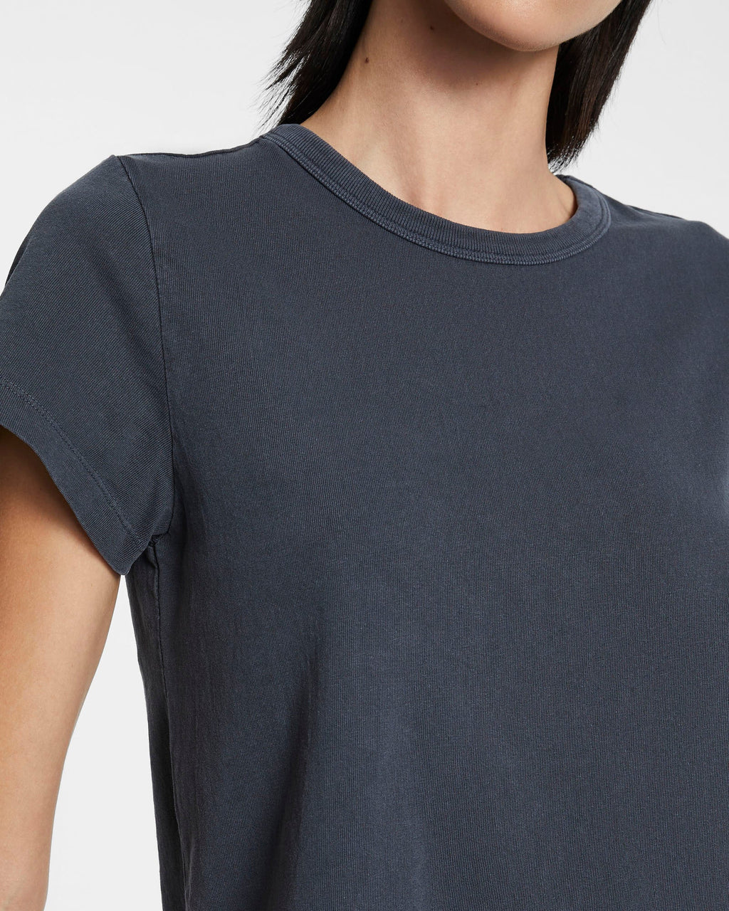 Womens 3 X 4 Mini Ss Tee Navy Fitted Tees - Blue