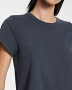 Womens 3 X 4 Mini Ss Tee Navy Fitted Tees - Blue