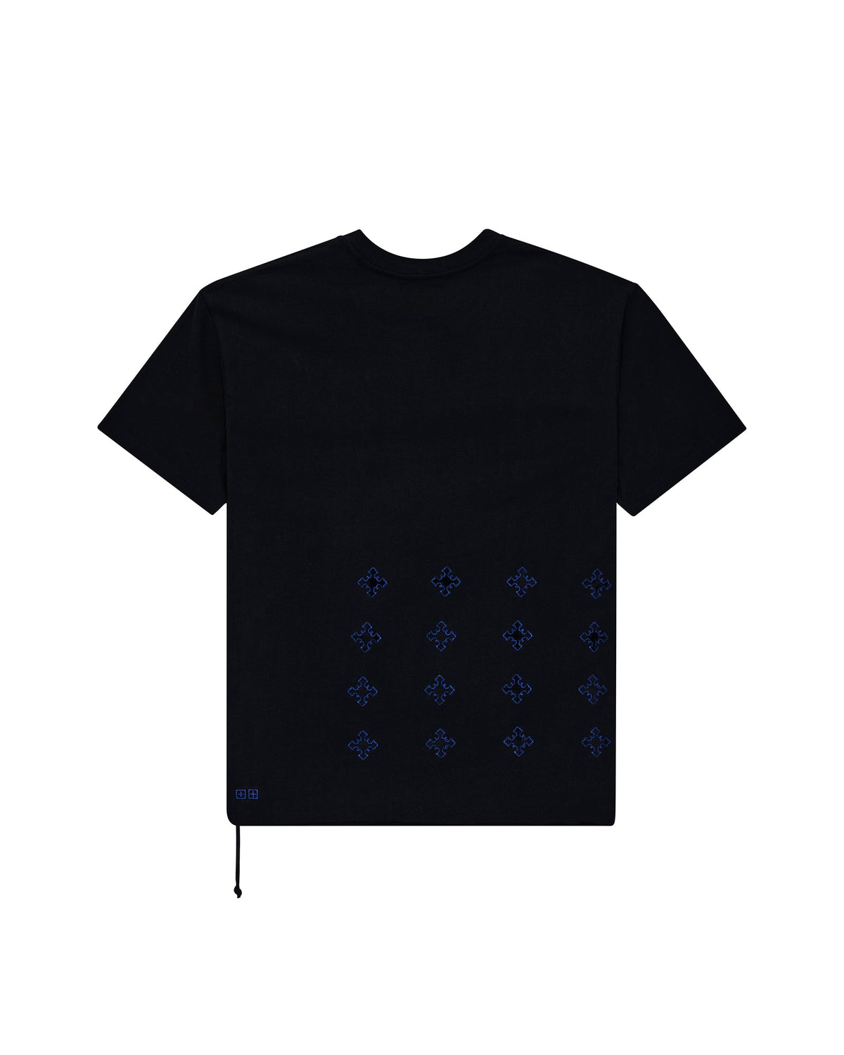 Mens 4x4 Paise Biggie Ss Tee Cobalt Black Regular Tees - Black