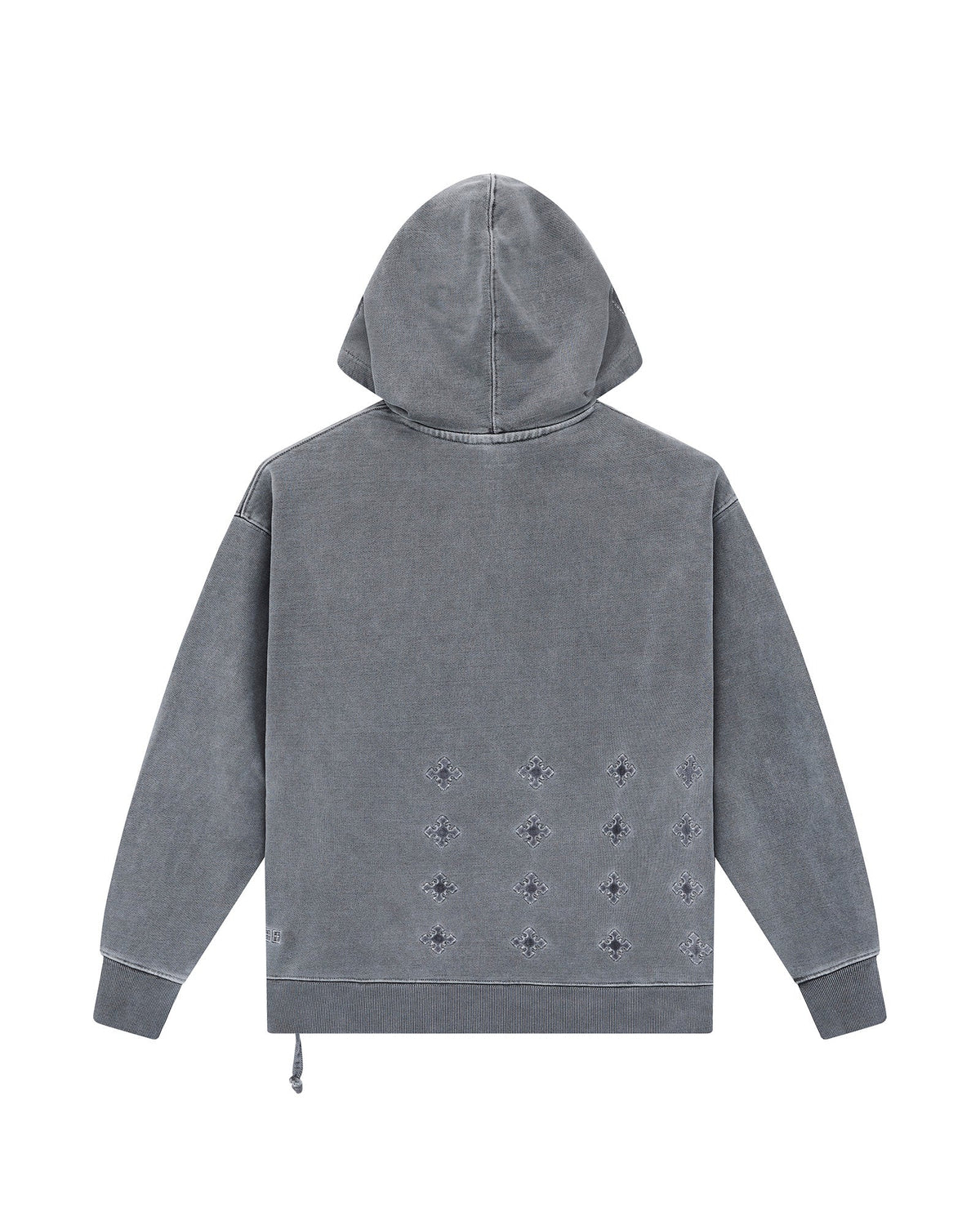 Mens 4x4 Paise Biggie Hoodie Charcoal Regular Fleece - Grey