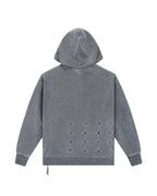 Mens 4x4 Paise Biggie Hoodie Charcoal Regular Fleece - Grey