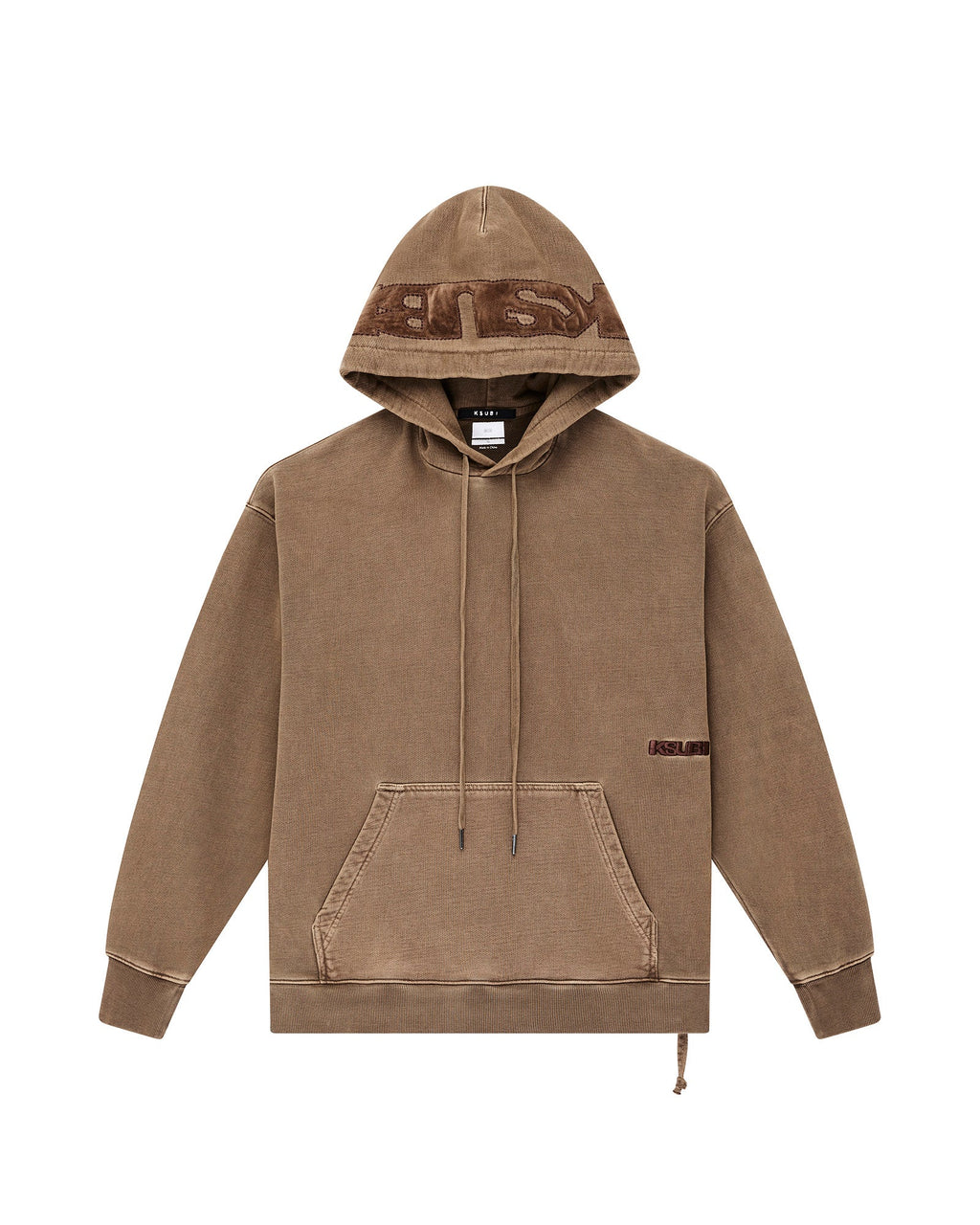 Mens 4x4 Paise Biggie Hoodie Espresso Regular Fleece - Brown