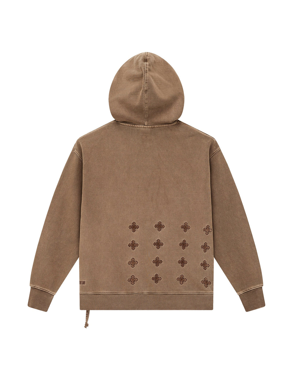 Mens 4x4 Paise Biggie Hoodie Espresso Regular Fleece - Brown