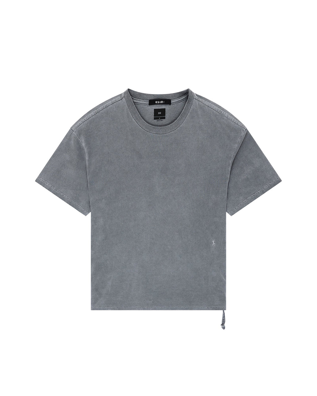 Mens 4x4 Paise Biggie Ss Tee Charcoal Regular Tees - Grey