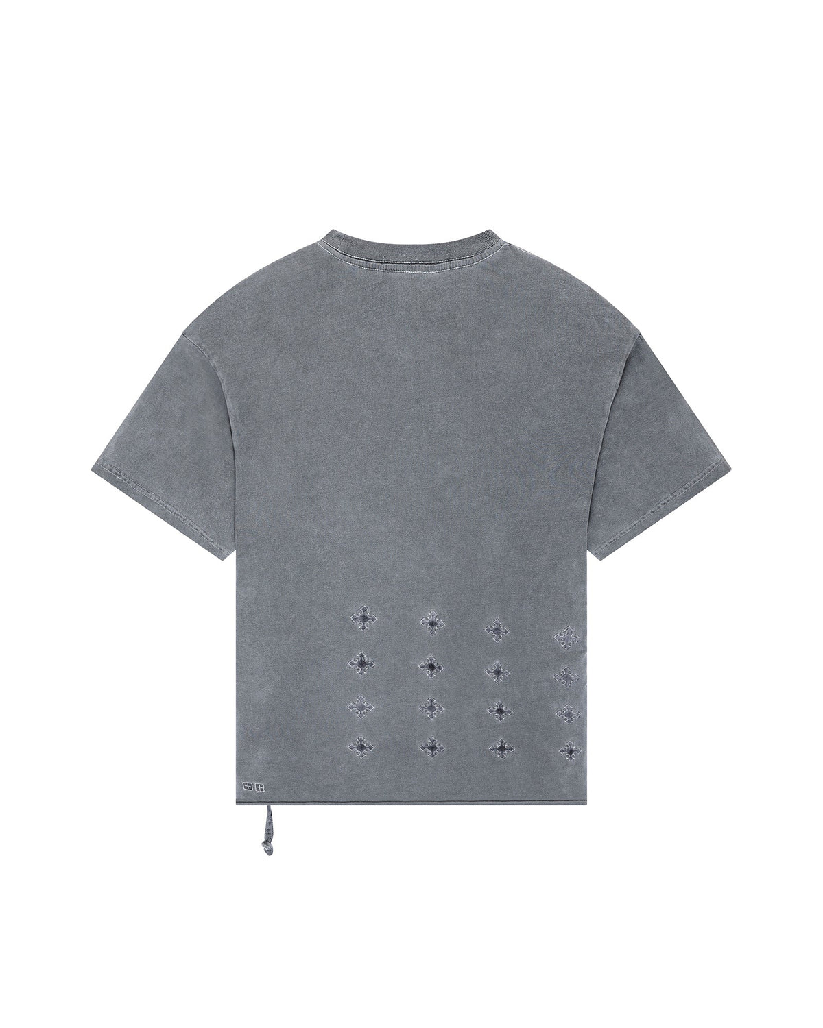 Mens 4x4 Paise Biggie Ss Tee Charcoal Regular Tees - Grey