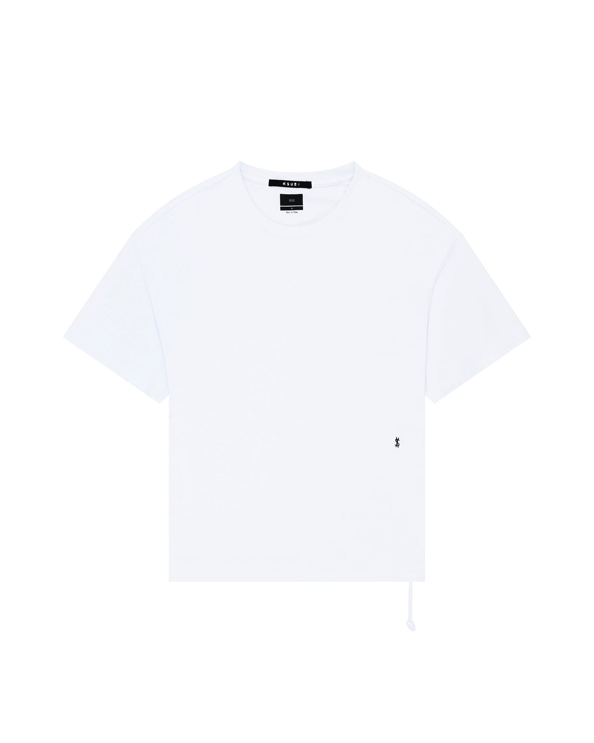 Mens 4x4 Paise Biggie Ss Tee White Black Regular Tees - White