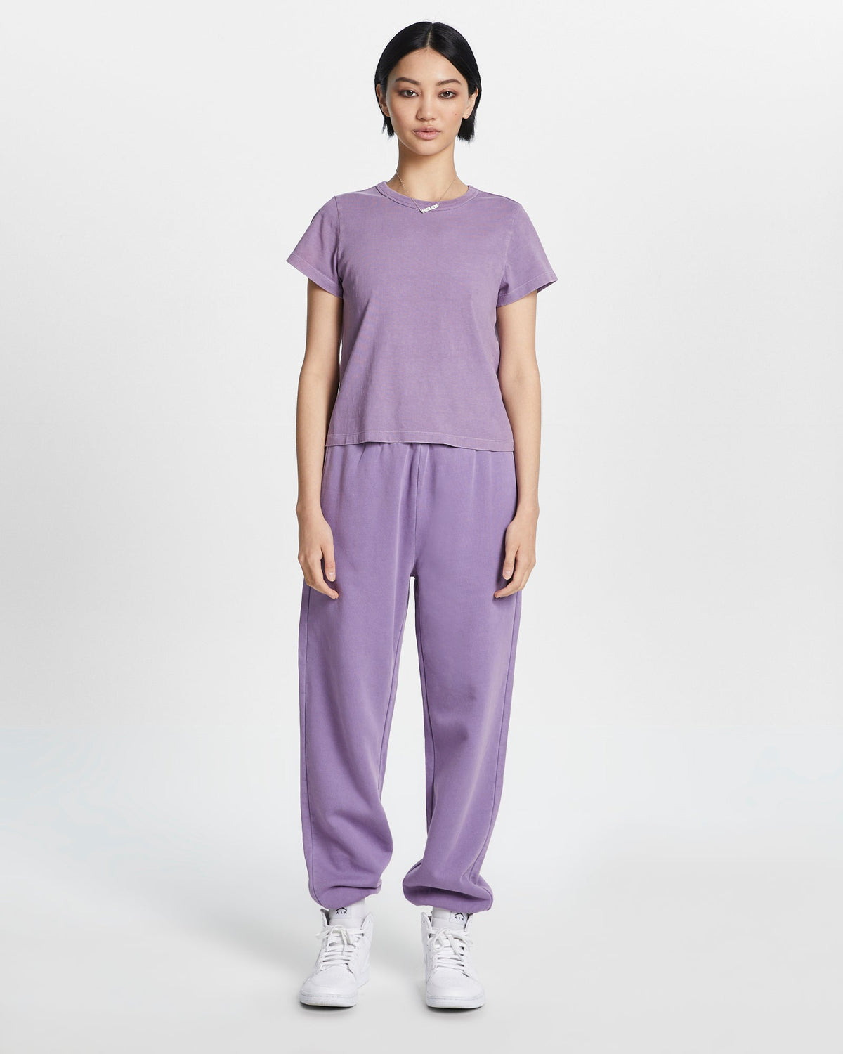 Womens 3 X 4 Mini Tee Lilac Fitted Tees - Purple