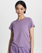 Womens 3 X 4 Mini Tee Lilac Fitted Tees - Purple