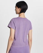 Womens 3 X 4 Mini Tee Lilac Fitted Tees - Purple