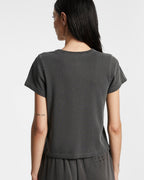 Womens 3 X 4 Mini Ss Tee Charcoal Fitted Tees - Grey