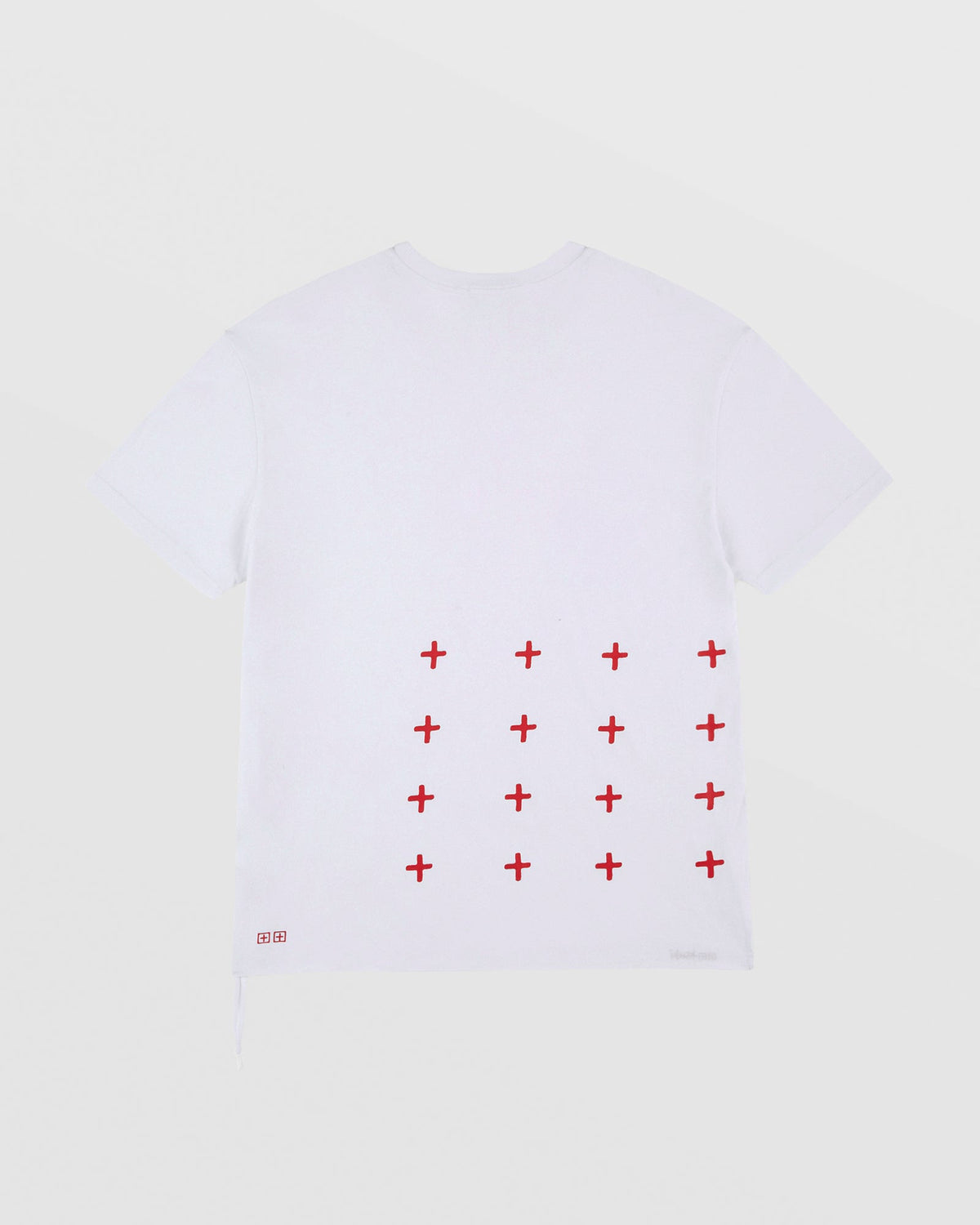 Mens 4x4 Biggie Ss Tee White/red Oversized Tees - White