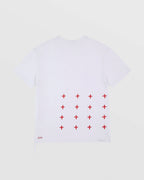 Mens 4x4 Biggie Ss Tee White/red Oversized Tees - White