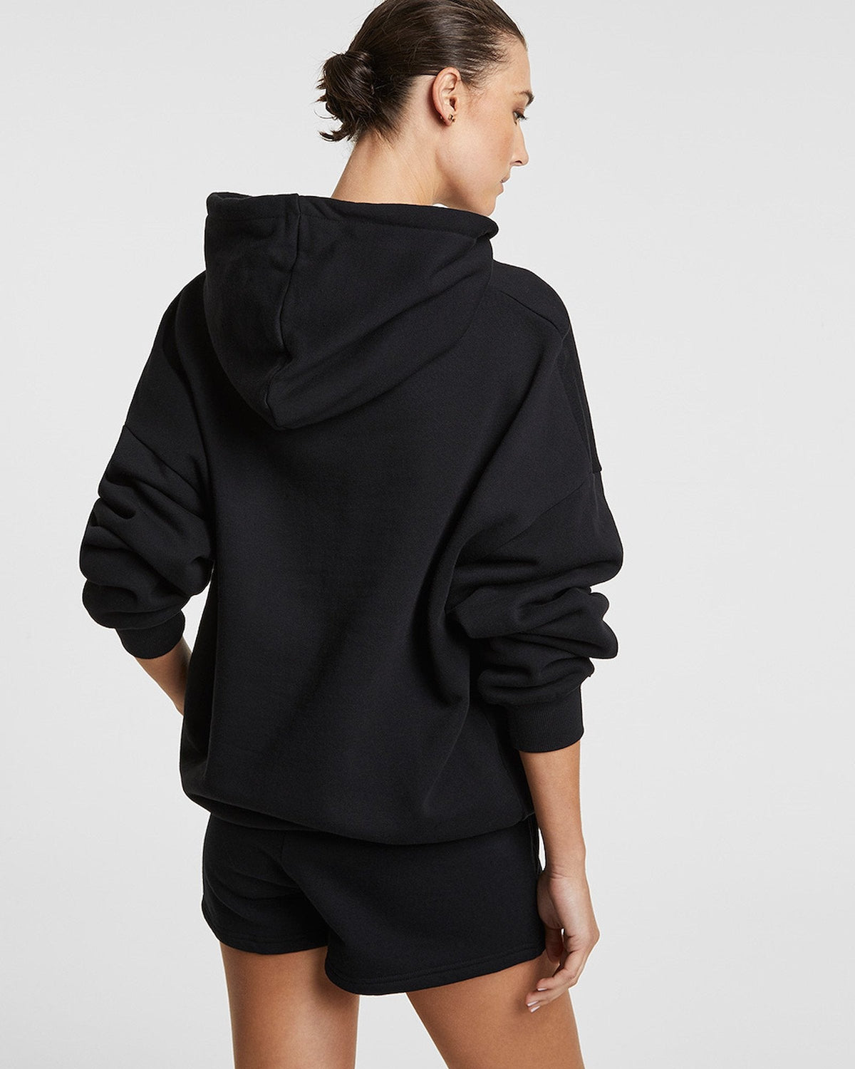 Womens 3 X 4 Oh G Hoodie Jet Black Oversized Fleece - Black