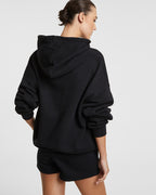 Womens 3 X 4 Oh G Hoodie Jet Black Oversized Fleece - Black