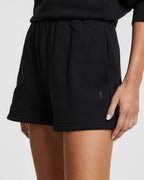 Womens 3 X 4 Trak Short Jet Black Relaxed Walkshorts - Black