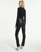 Womens Luna Leather Pant Black Pants - Black