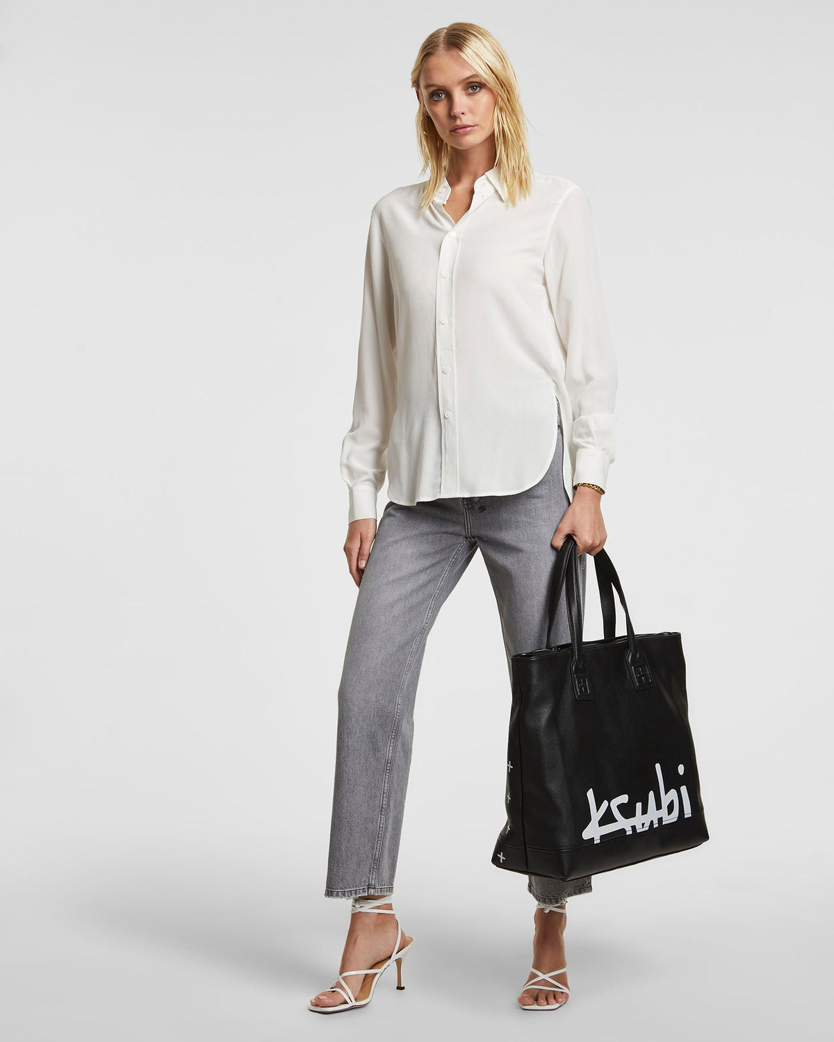 Womens Xzibit Shirt White Relaxed Shirts - White