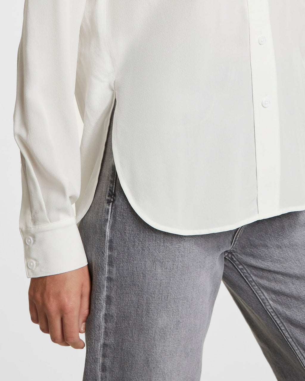 Womens Xzibit Shirt White Relaxed Shirts - White