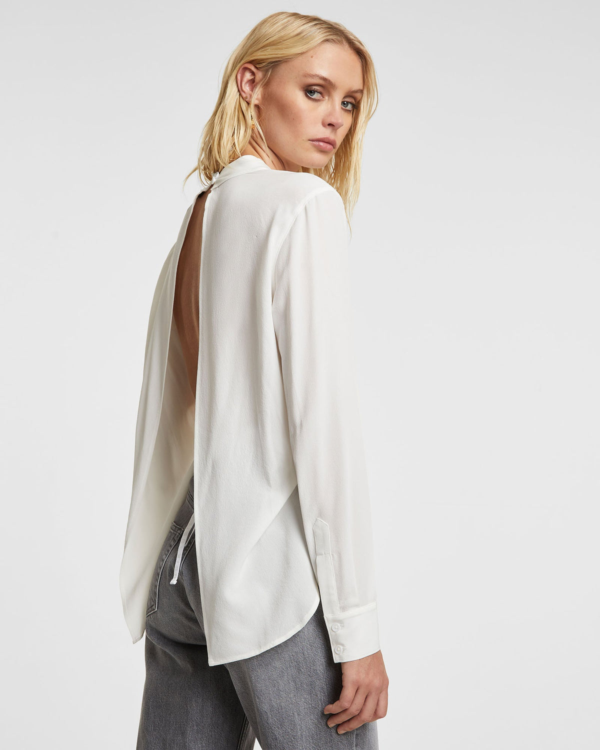 Womens Xzibit Shirt White Relaxed Shirts - White