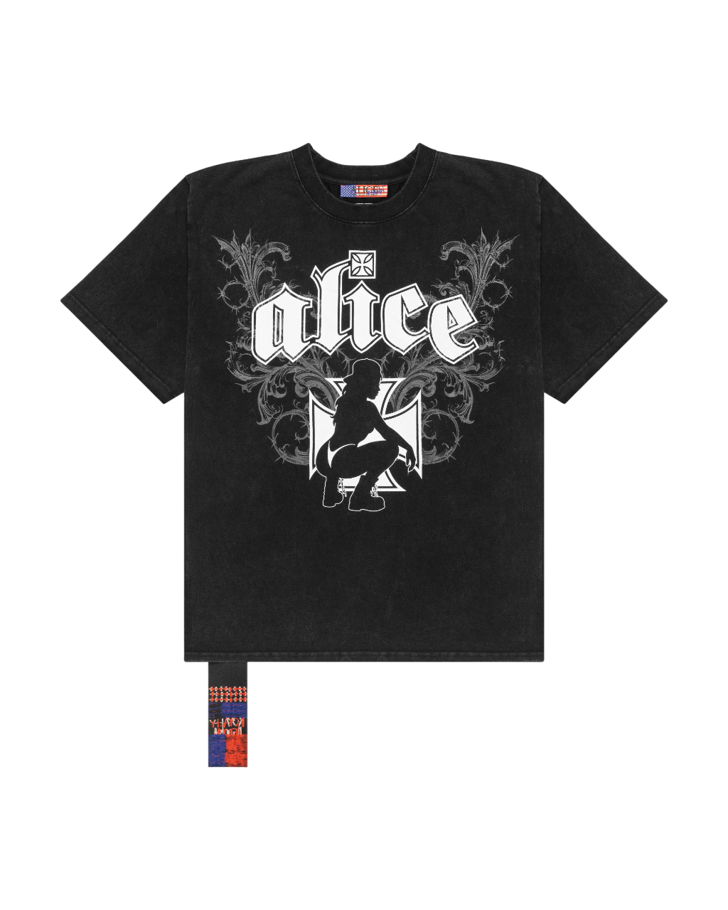Mens Ksubi X Alice Hollywood Graphic Tee Black Regular Tees - Black
