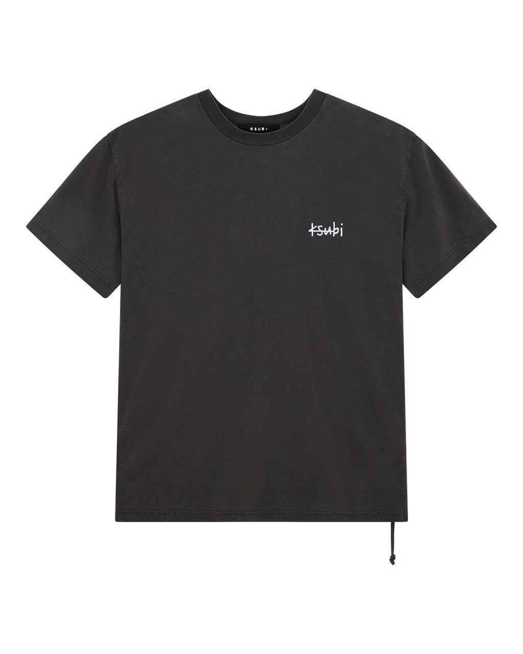 Mens Allday Biggie Ss Tee Faded Black Oversized Tees - Black