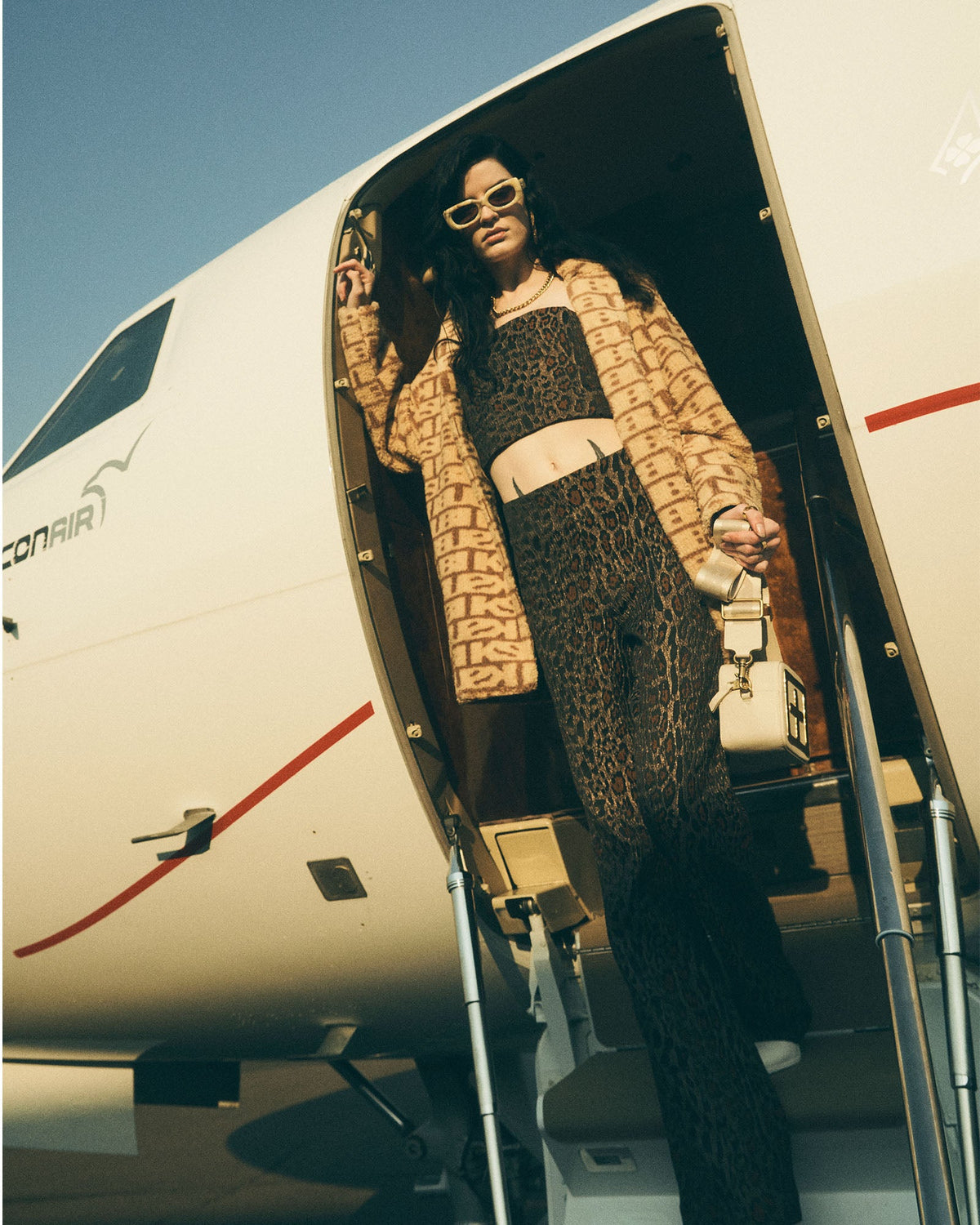 Womens Three Am Pant Leopard Flare Pants - Multi Colour