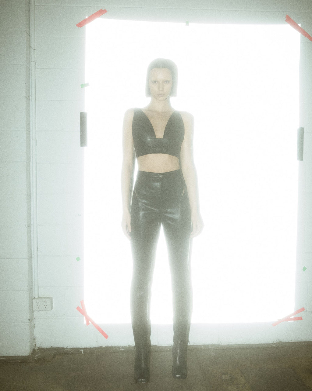 Womens Apex Bralette Black Fitted Fashion Tops - Black