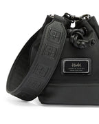 Box Cross Bucket Bag Nylon/leather Black Bags - Black