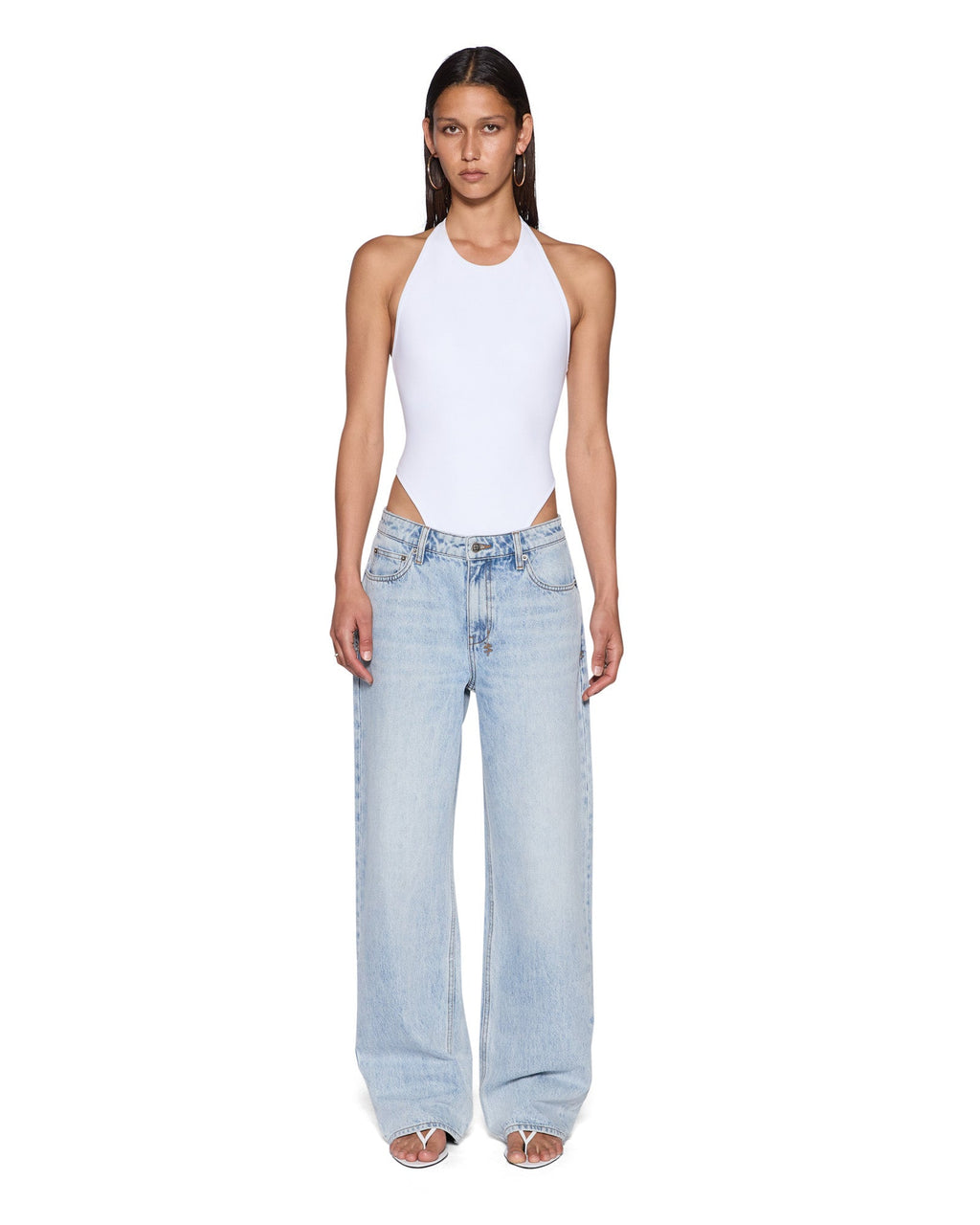 Womens Skulpt Bodysuit White Fashion Tops - White