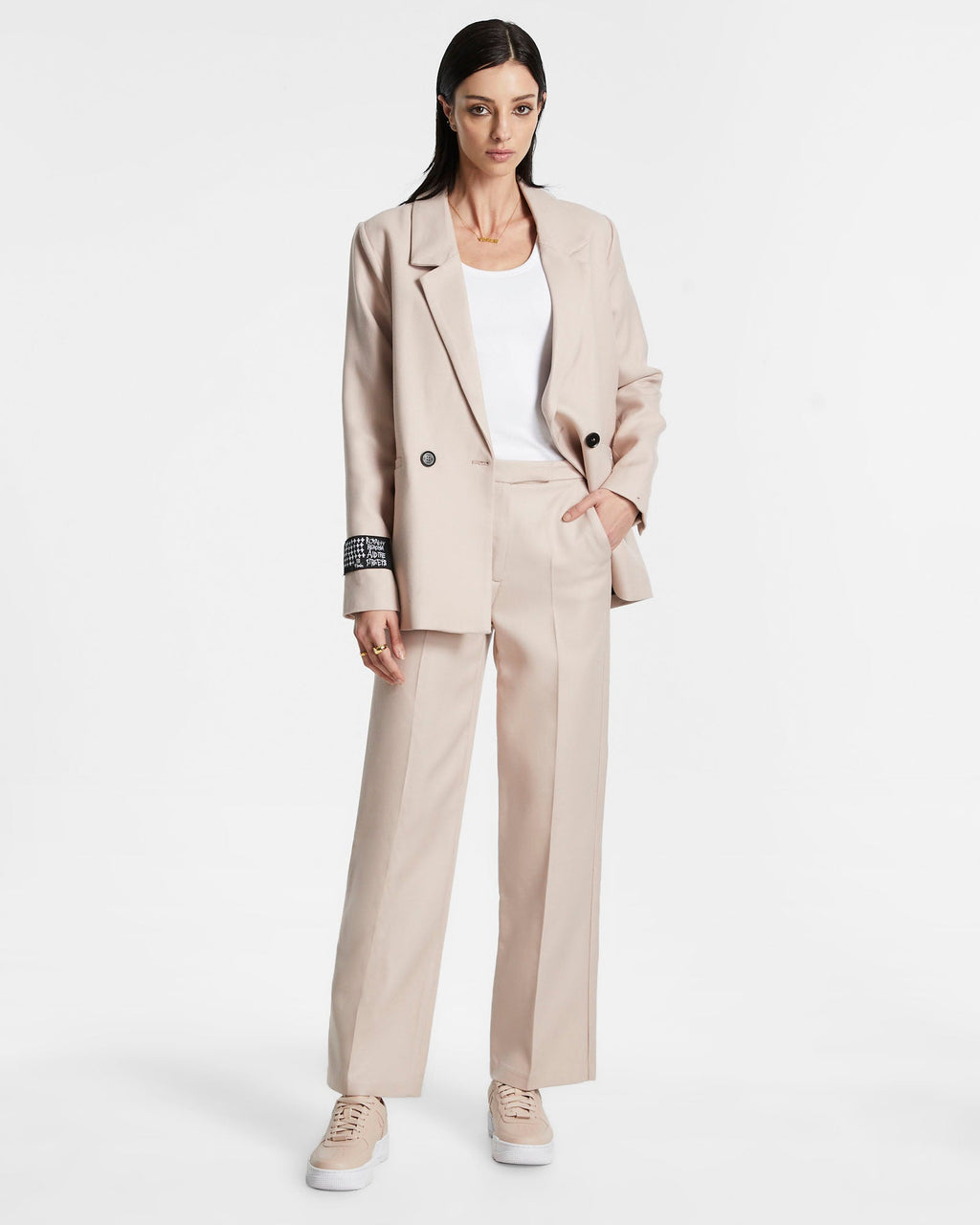 Womens Bonnie Pant Dusted Pink Straight Pants - Pink