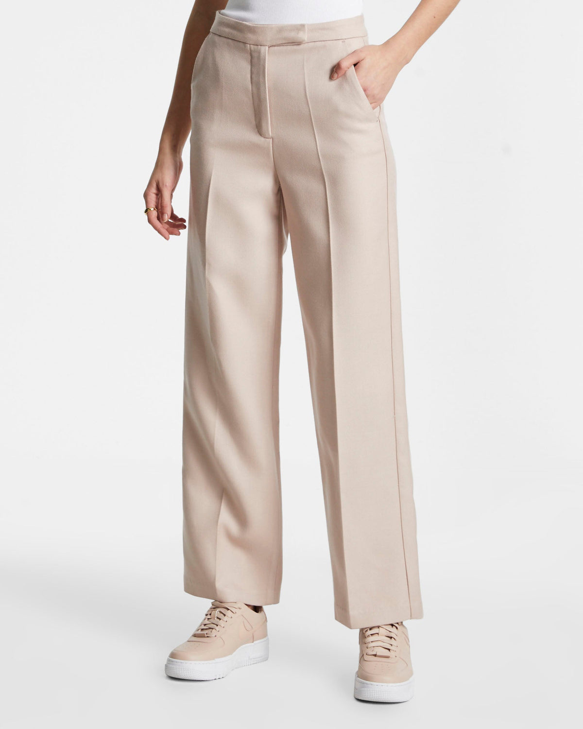 Womens Bonnie Pant Dusted Pink Straight Pants - Pink