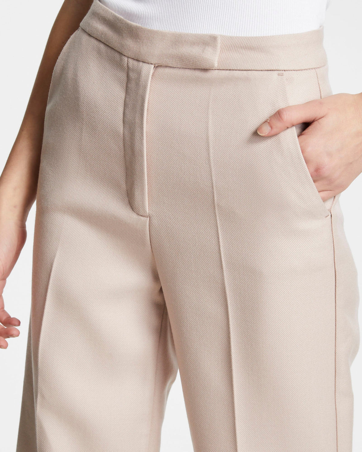Womens Bonnie Pant Dusted Pink Straight Pants - Pink