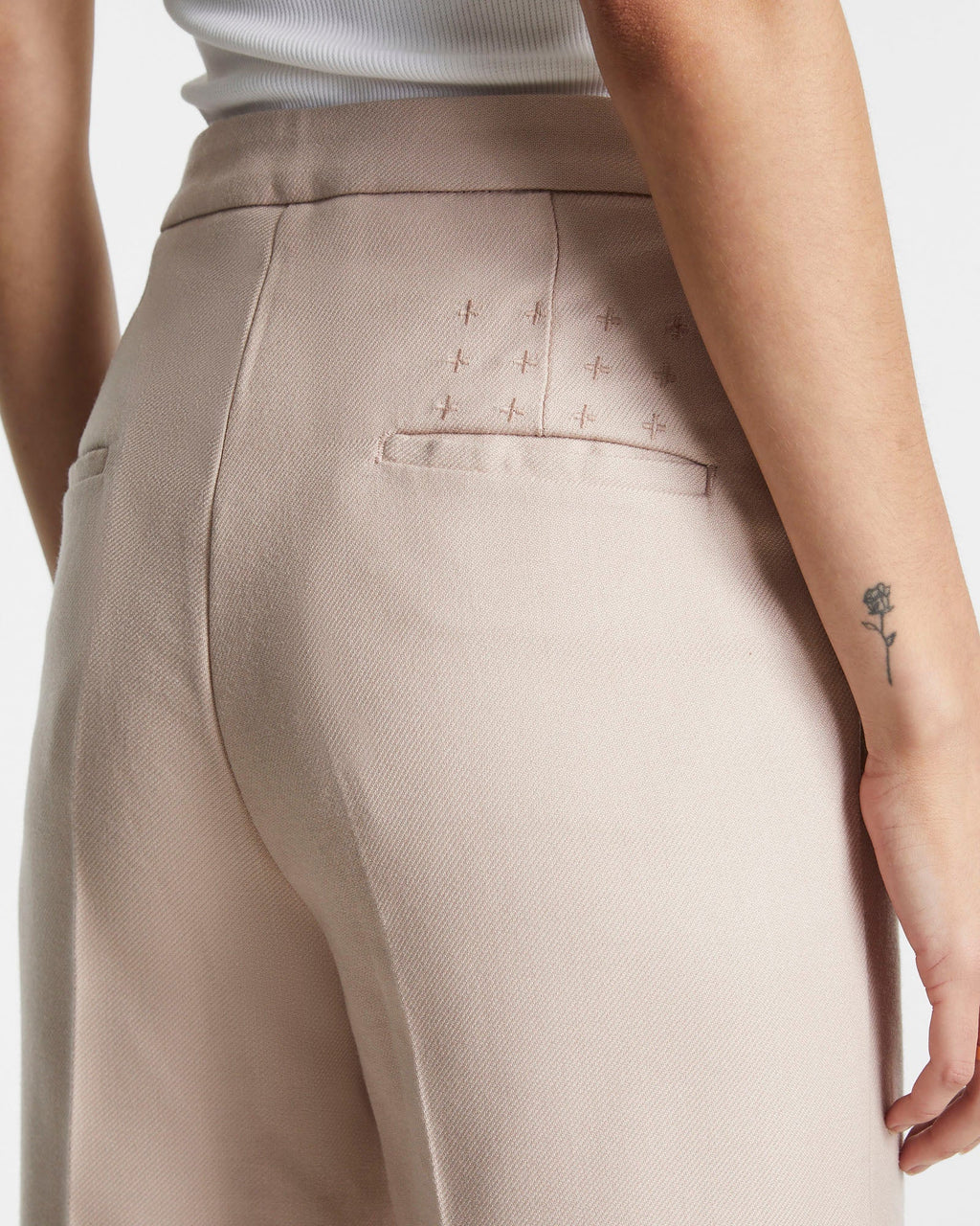 Womens Bonnie Pant Dusted Pink Straight Pants - Pink