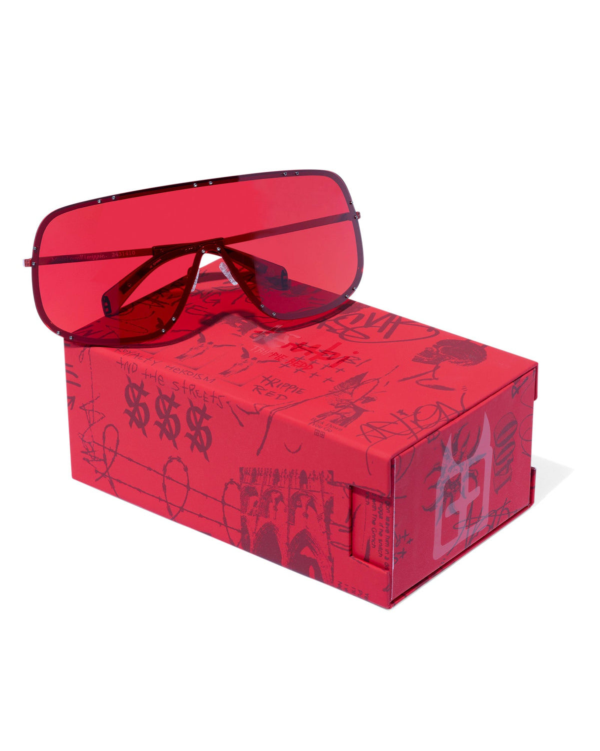 Tyrell Trippie Redd Sunglasses Eyewear - Red