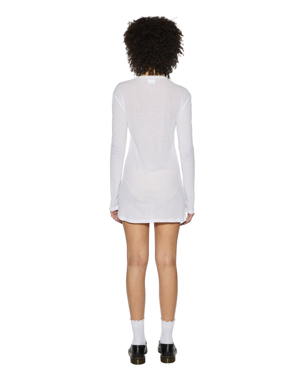 Womens Crawford Ls Mini Dress White Fitted Dresses - White