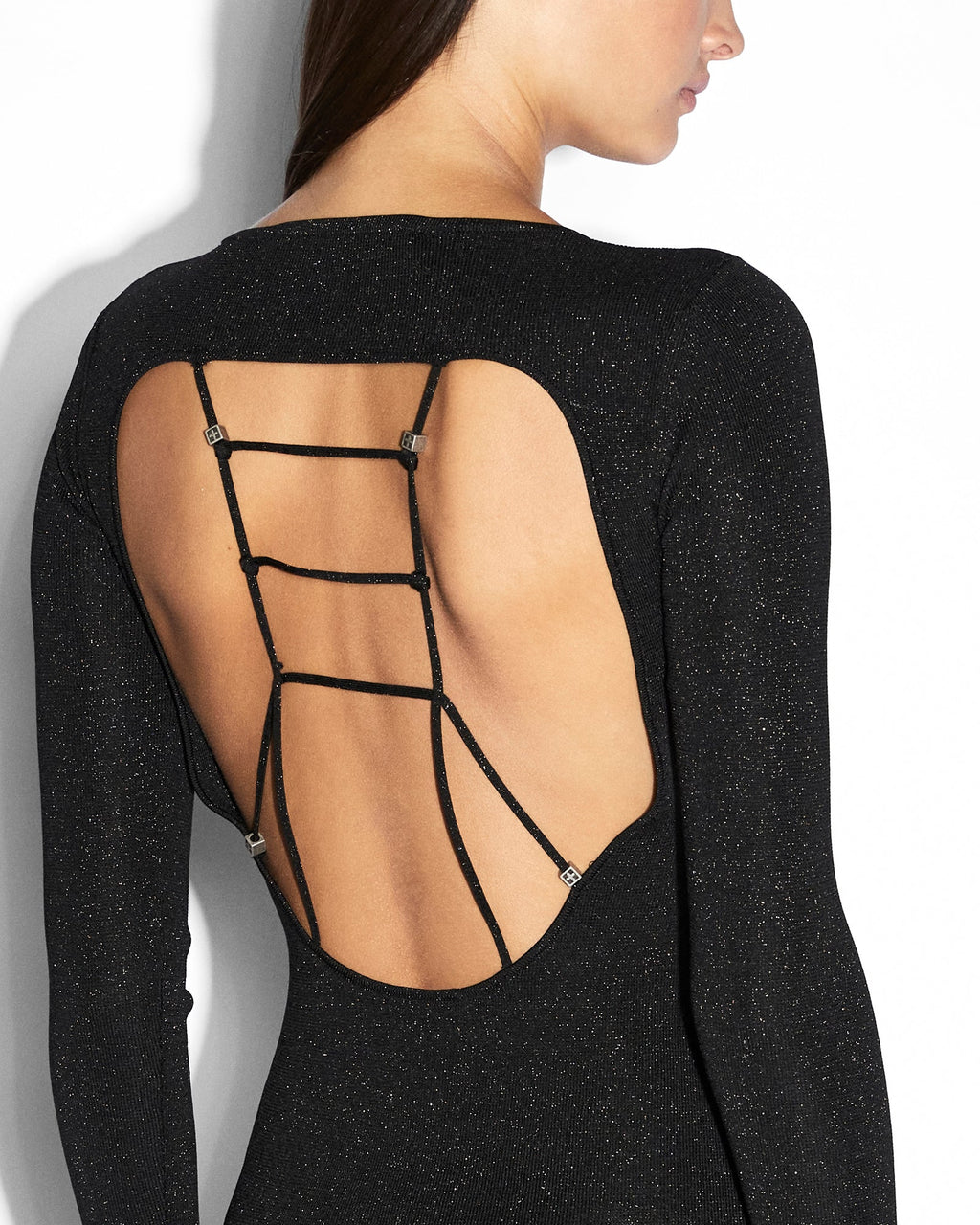 Womens Untamed Ls Dress Black Fitted Dresses - Black