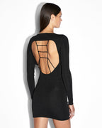 Womens Untamed Ls Dress Black Fitted Dresses - Black