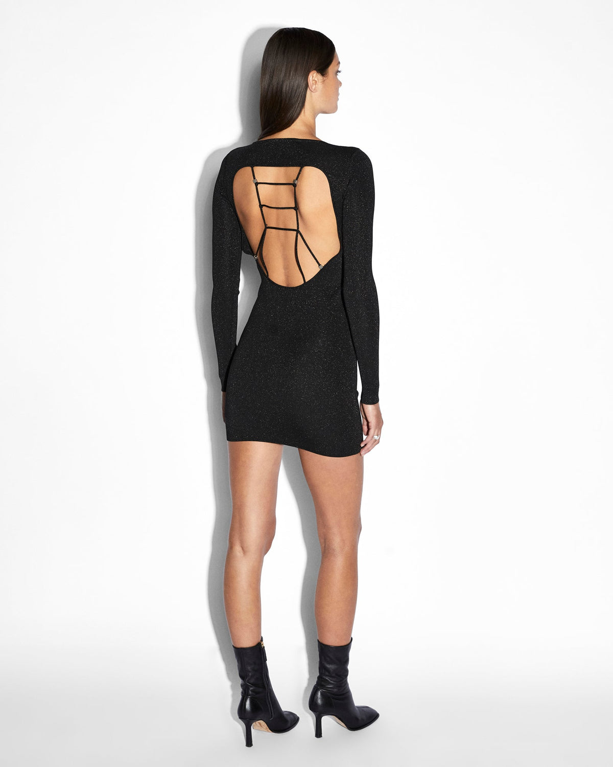 Womens Untamed Ls Dress Black Fitted Dresses - Black