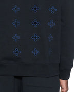 Mens 4x4 Paise Biggie Hoodie Cobalt Black Regular Fleece - Black