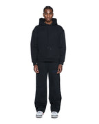 Mens 4x4 Paise Biggie Hoodie Cobalt Black Regular Fleece - Black