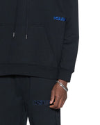 Mens 4x4 Paise Biggie Hoodie Cobalt Black Regular Fleece - Black