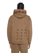 Mens 4x4 Paise Biggie Hoodie Espresso Regular Fleece - Brown