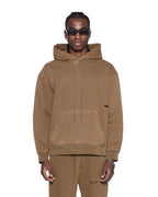 Mens 4x4 Paise Biggie Hoodie Espresso Regular Fleece - Brown